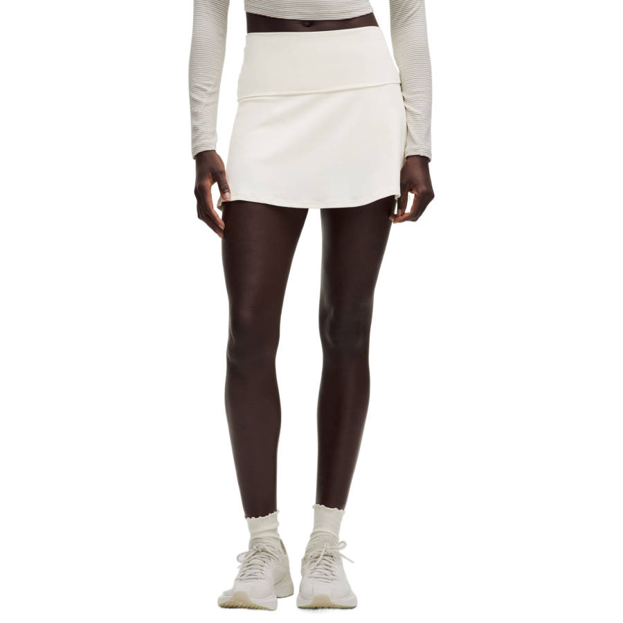 Lululemon Groove Series Casual Short Skirts Women's Coconut Milk White/CABA Moderate Short Skirt