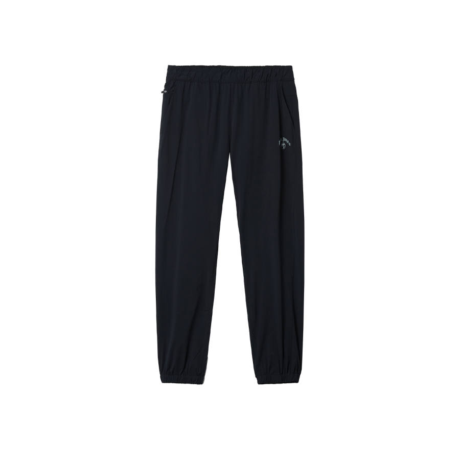 PALM ANGELS Casual Pants Unisex Black Moderate Cuffed Pants