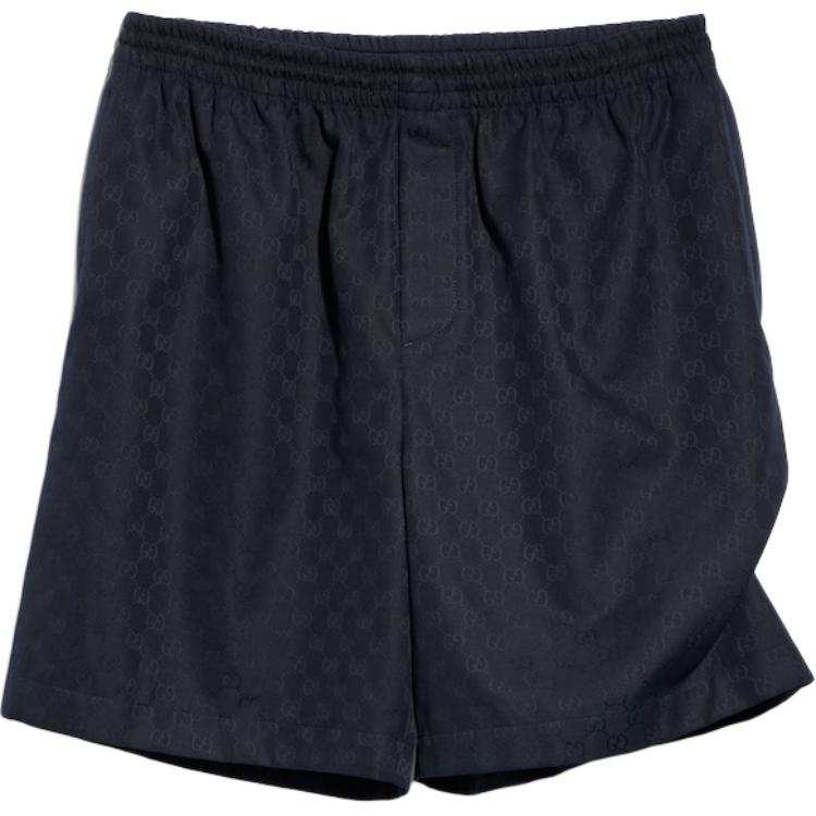 GUCCI Casual Shorts Men's Dark Blue Moderate Straight Fit Pants