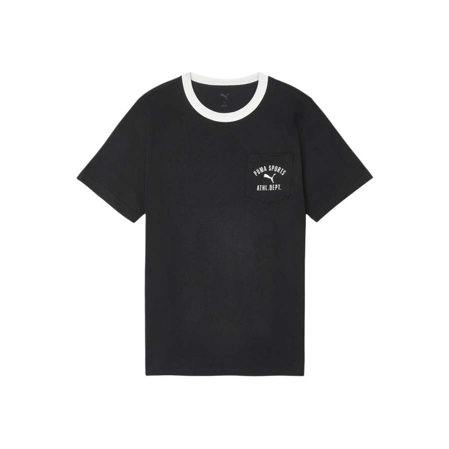 PUMA T Shirts Men's Black 01 Crew Neck