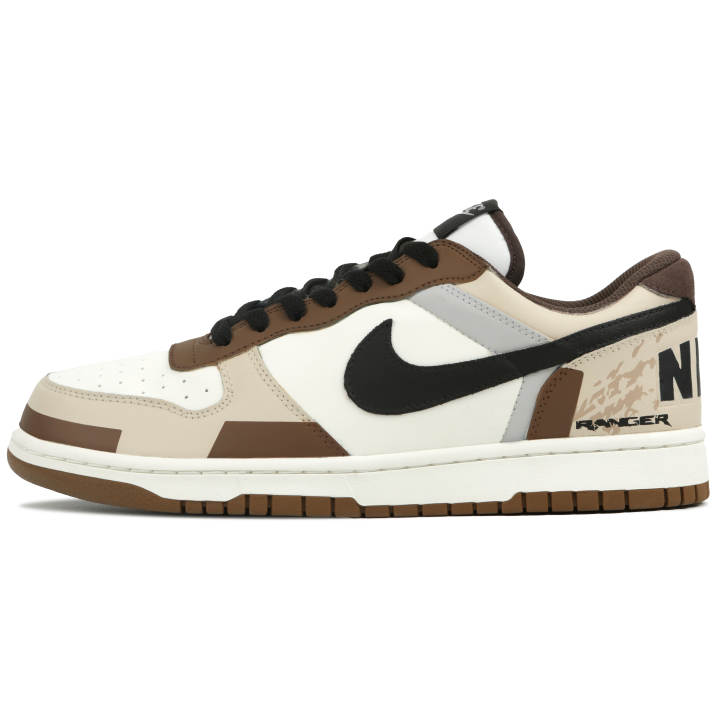 Nike Nike Big Skateboard Shoes Men's Low Top Brown/Beige/White