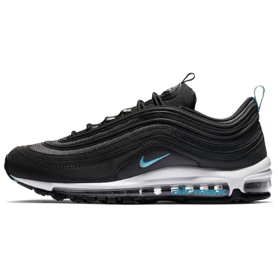 Nike Nike Air Max 97 Running Shoes Unisex Black/Blue Fury Dark Gray