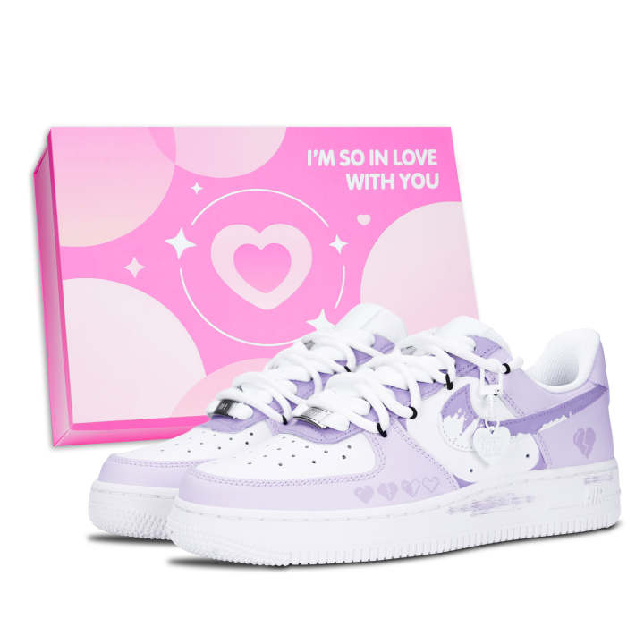 Nike Nike Air Force 1 Skateboard Shoes Women's Low Top White/Purple