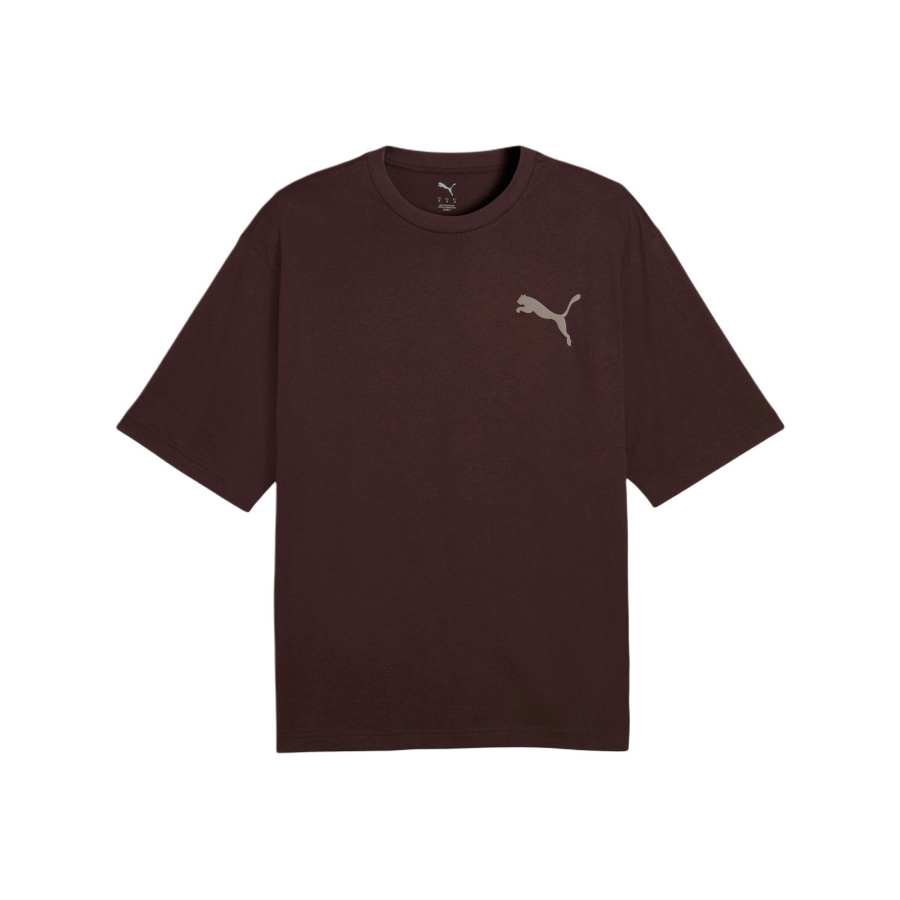 PUMA GRAPHICS T Shirts Men's Chocolate 33 Crew Neck