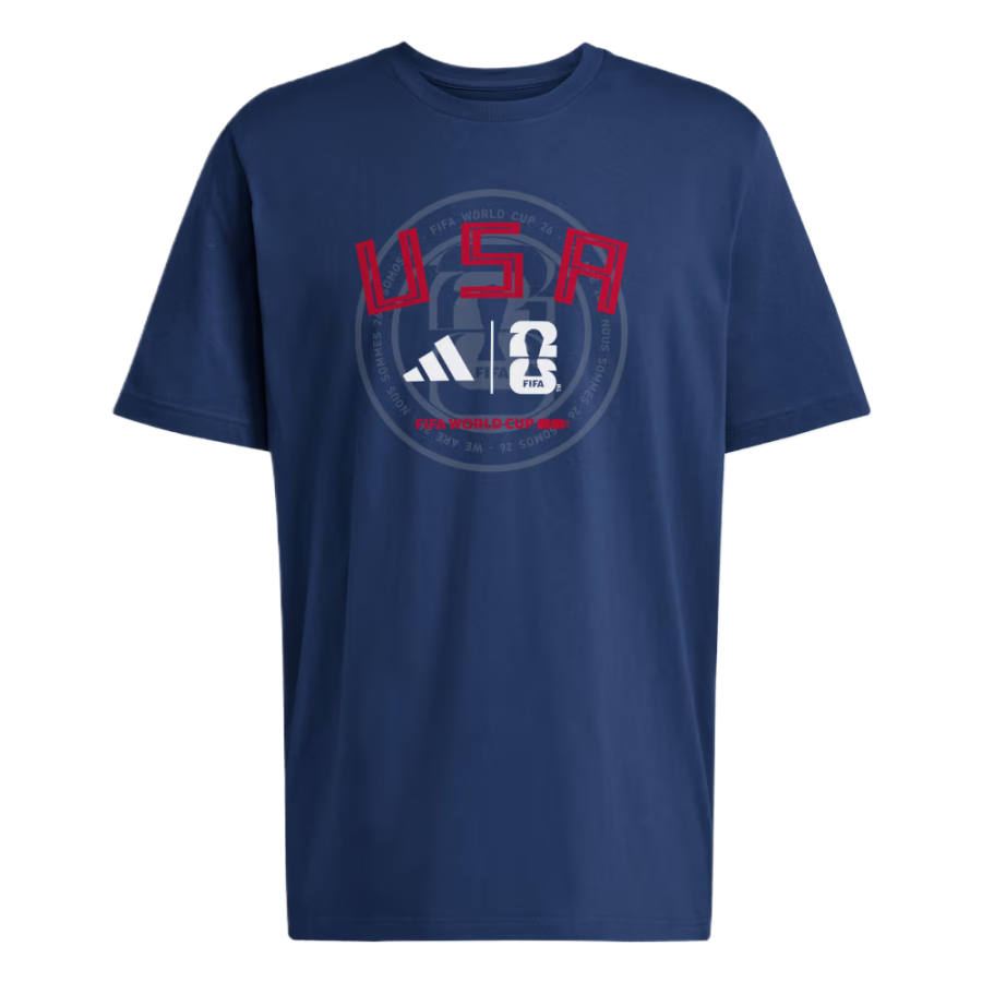 Adidas Adidas T Shirts Men's Classic Dark Marine Blue Crew Neck