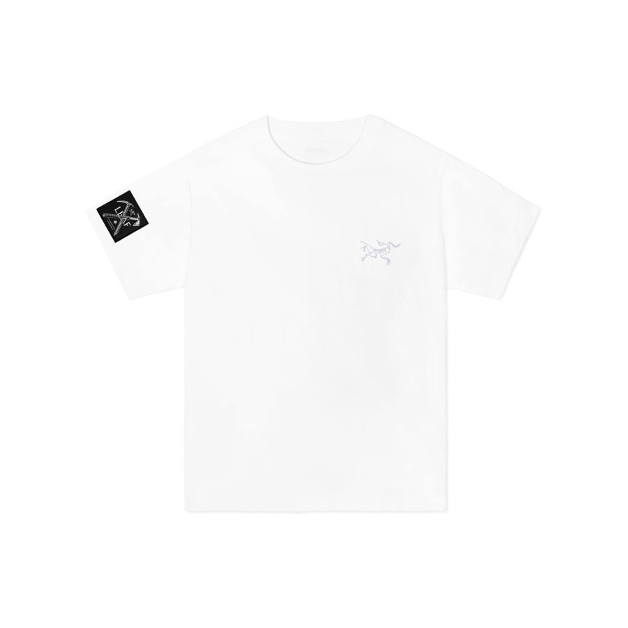 Arcteryx KRAGG T Shirts Unisex Ivory White/White Light Crew Neck Moderate