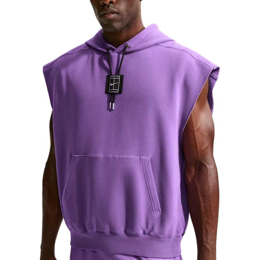 Nike Nike Court Slam Tennis Tops Men's Bright Purple Hooded Non Detachable Moderate