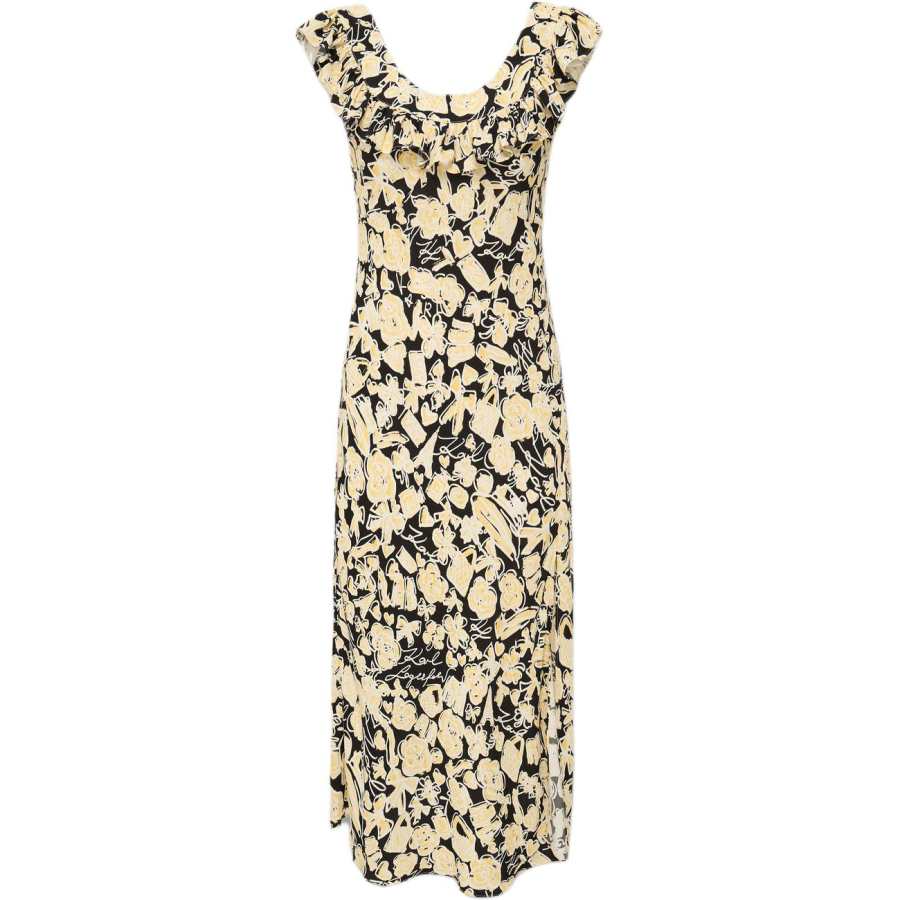 KARL LAGERFELD / Karl Lagerfeld Jeans Sleeveless Dresses Women's Yellow Moderate Midi Skirt