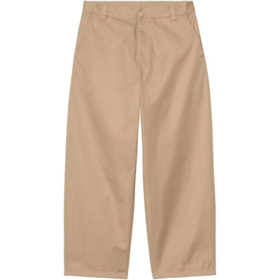 Carhartt WIP Casual Pants Unisex Khaki Moderate Straight Fit Pants
