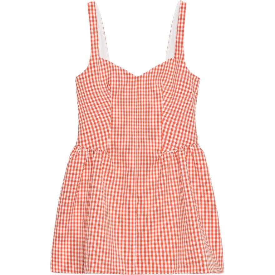 ZARA Slip Dresses Women's Orange Camisole Moderate