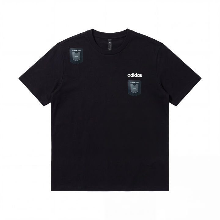 Adidas Adidas T Shirts Unisex Black Crew Neck Moderate