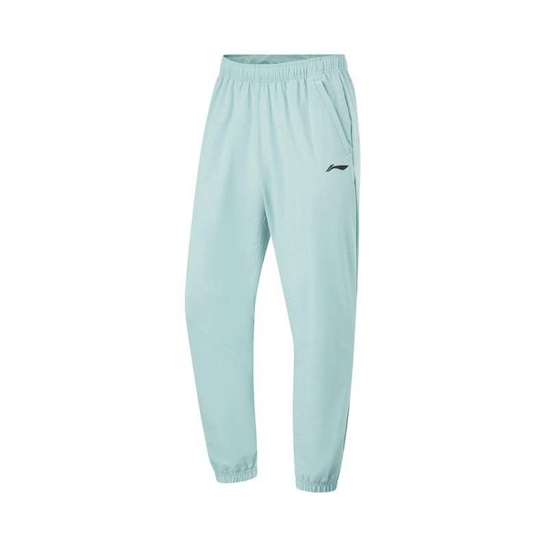 Li-Ning Li Ning Knitted Sweatpants Unisex Gray Original Blue Moderate Straight Fit Pants
