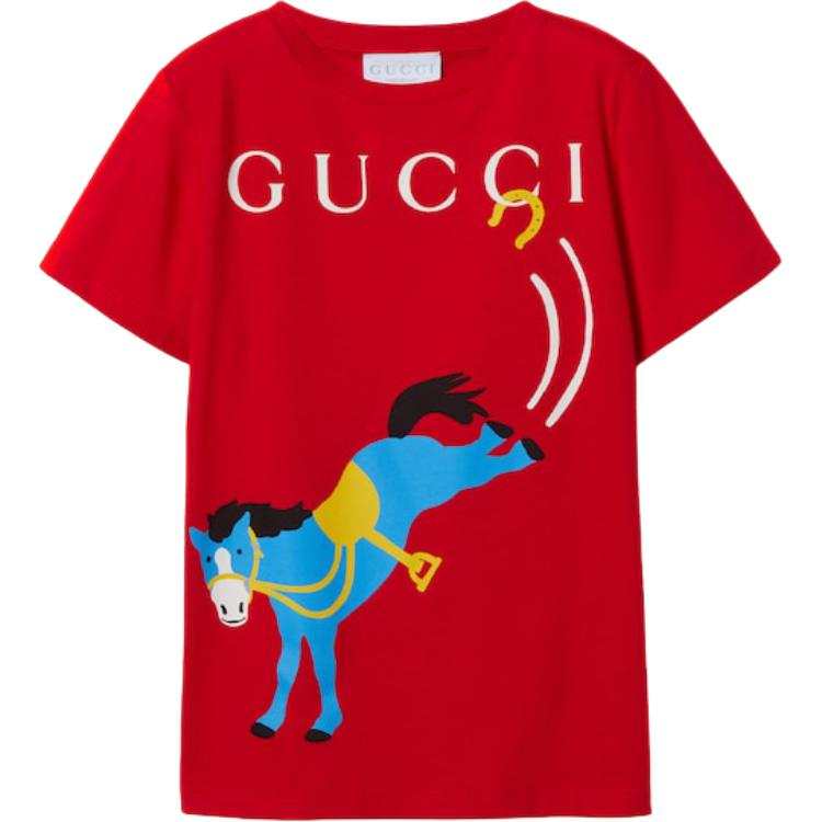 GUCCI Kids T Shirts Crew Neck Moderate