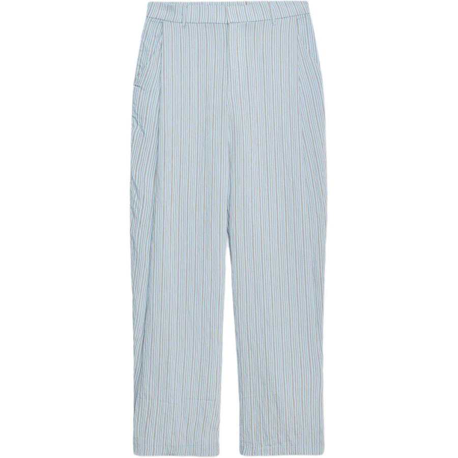 ZARA Casual Pants Women's Brown Blue Moderate Straight Fit Pants