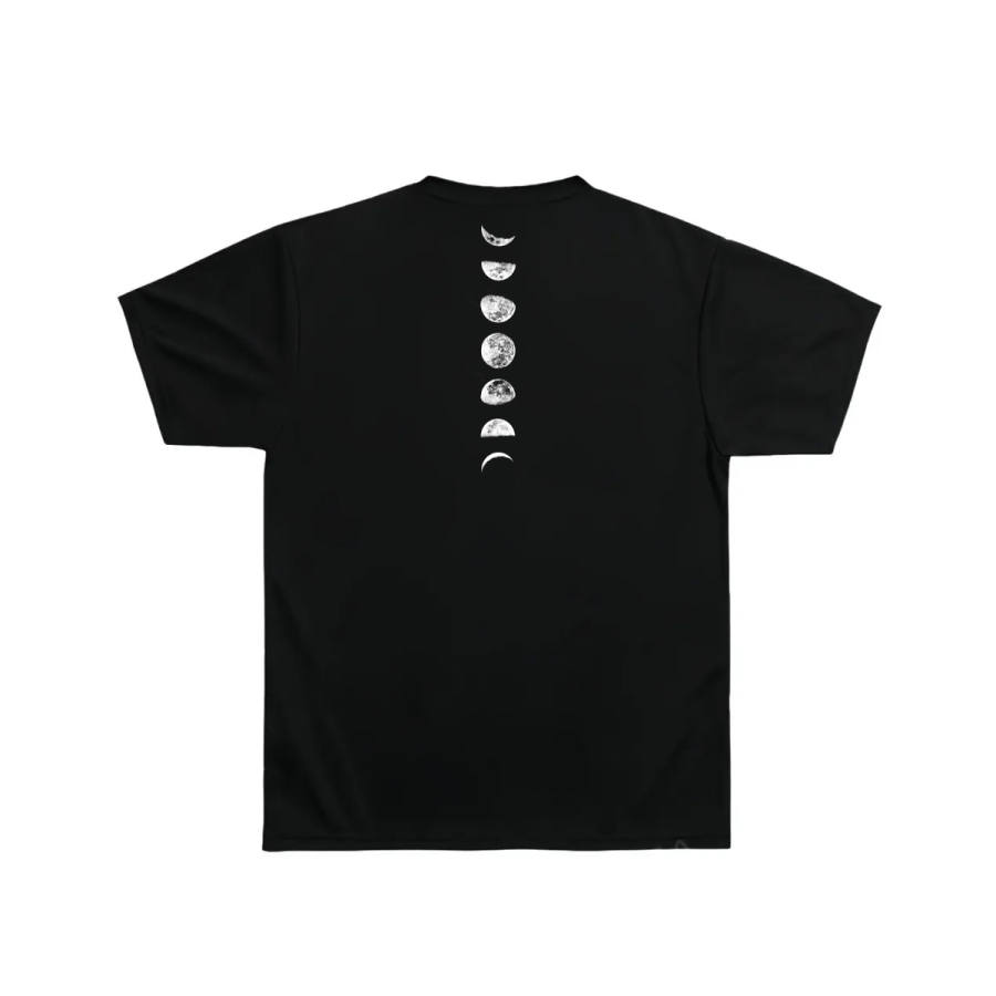 DESCENTE T Shirts Unisex Black Crew Neck Moderate Straight Fit