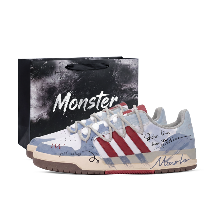 Adidas Adidas ENTRAP Skateboard Shoes Unisex Low Top Blue/White/Red