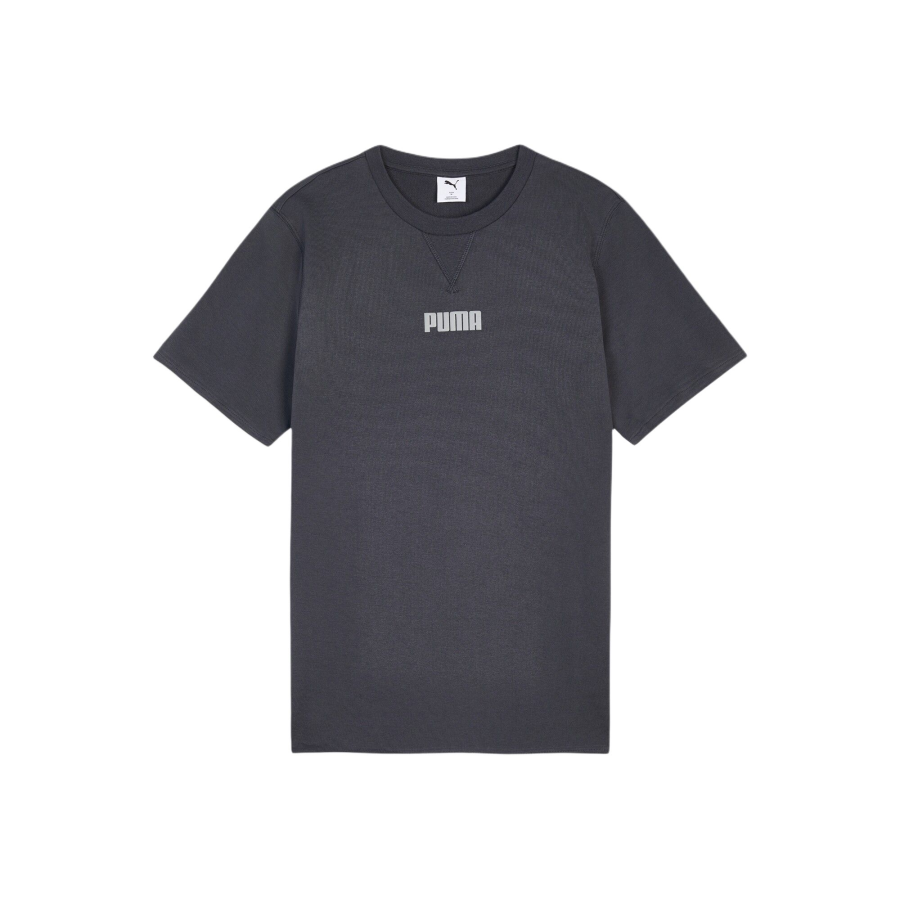 PUMA T Shirts Men's Dark Gray 76 Crew Neck Moderate