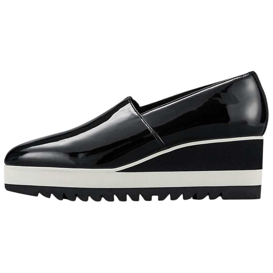 Onitsuka Tiger Wedge S High Heels Women's Black/White