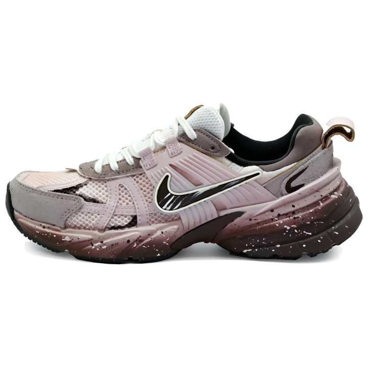 Nike Nike V2K Run Running Shoes Women's Low Top Pink/Brown/Gray Pink