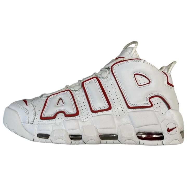 Nike Nike Air More Uptempo Basketball Shoes Unisex White/University Red