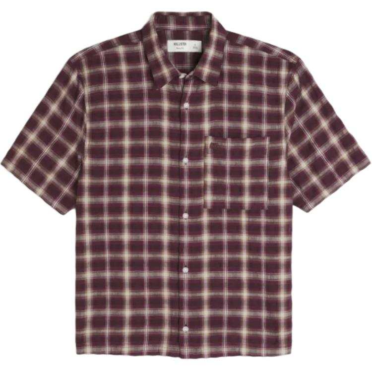 Hollister/ Shirts Men's Red Lapel Moderate