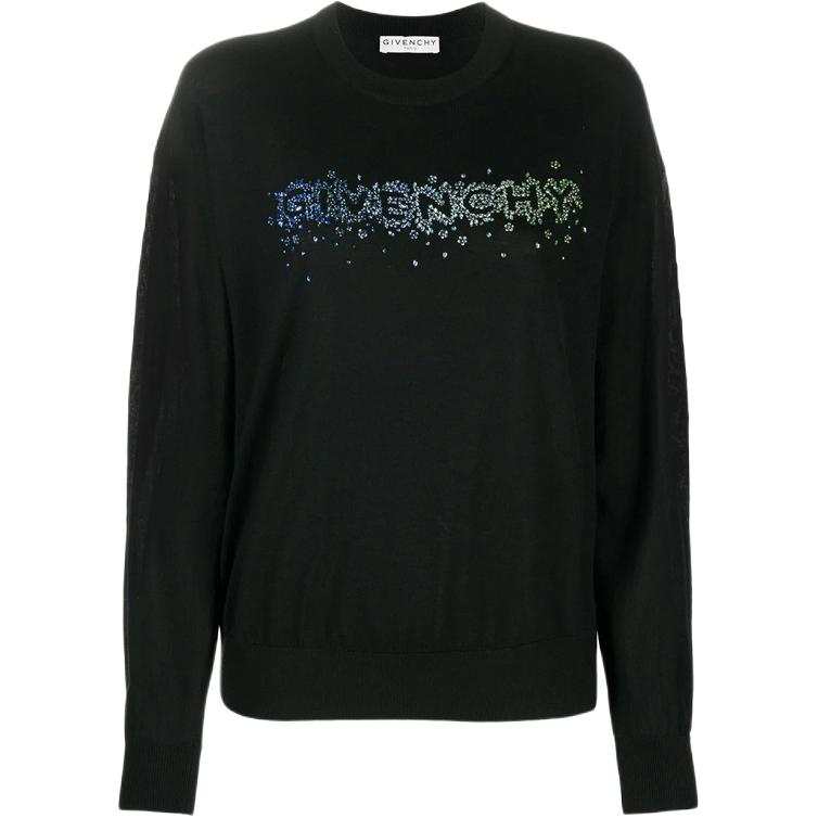 Givenchy Givenchy Sweaters Women's Black Crew Neck Moderate Straight Fit