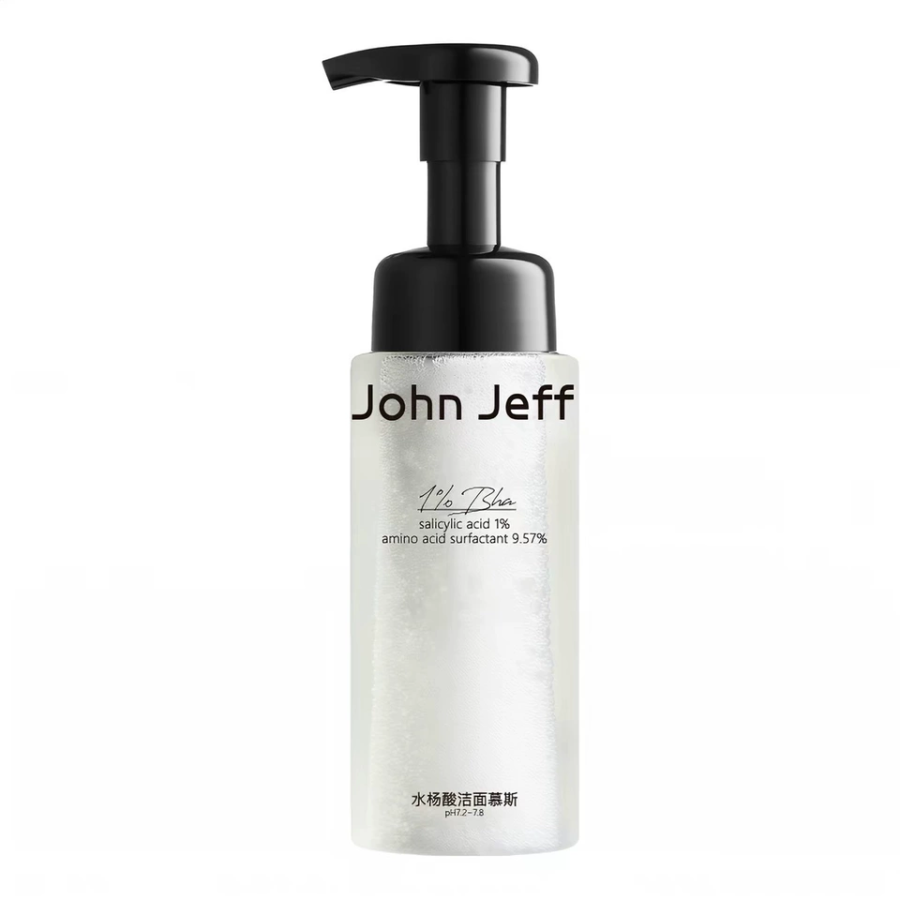 JOHN JEFF JohnJeff Salicylic Acid Cleanser Mousse Cleansing Milk Cleaning Refreshing Acne Fighting Removing Pimples