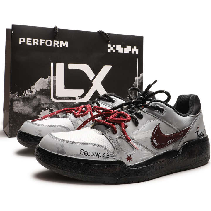 Nike Nike Skateboard Shoes Men's Low Top Gray