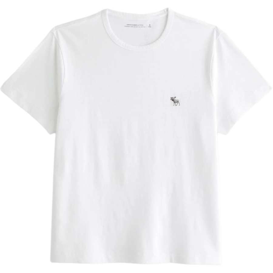 Abercrombie&Fitch T Shirts Men's White Crew Neck