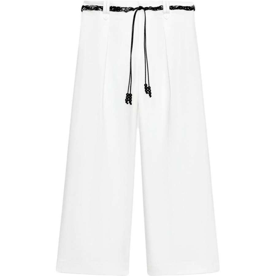 ZARA Casual Pants Women's White Moderate Straight Fit Pants