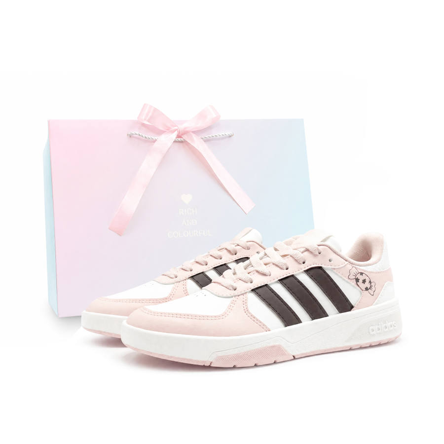 Adidas Adidas COURTBEAT Skateboard Shoes Unisex Low Top Pink/White