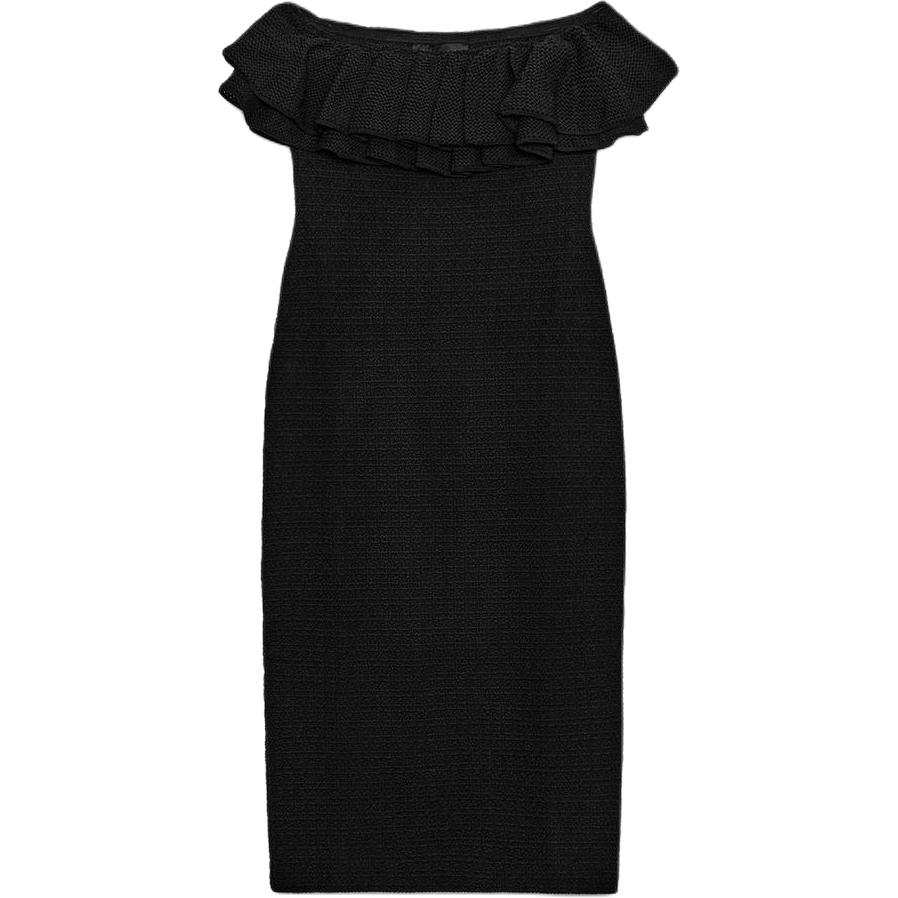 ZARA Sleeveless Dresses Women's Black Moderate