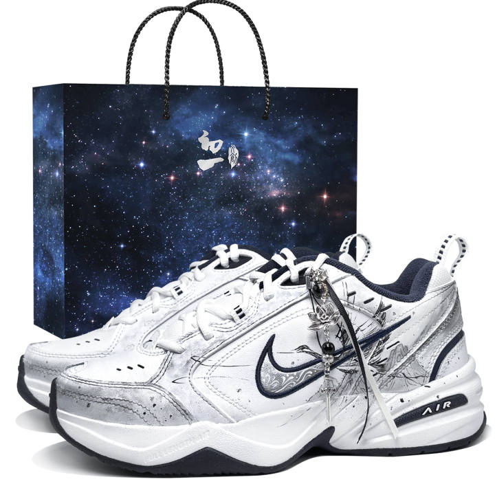 Nike Nike Air Monarch 4 Chunky Sneakers Unisex Low Top White/Gray/Black