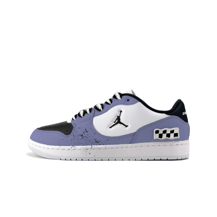 Jordan Jordan COURT CONNECT Basketball Shoes Men's Low Top Black/White/Purple