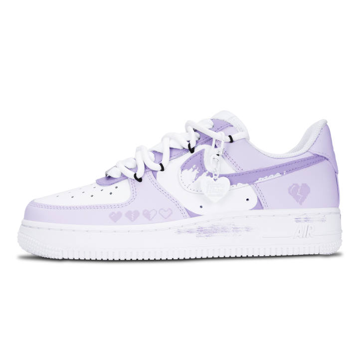 Nike Nike Air Force 1 Skateboard Shoes Women's Low Top White/Purple