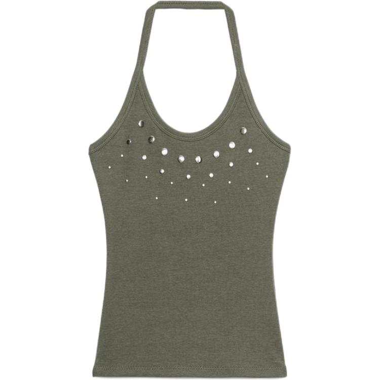 ZARA Camisoles Women's Green Moderate