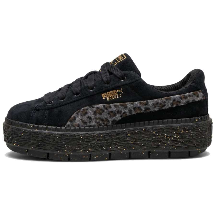 PUMA Platform Trace Skateboard Shoes Women's Low Top Gray