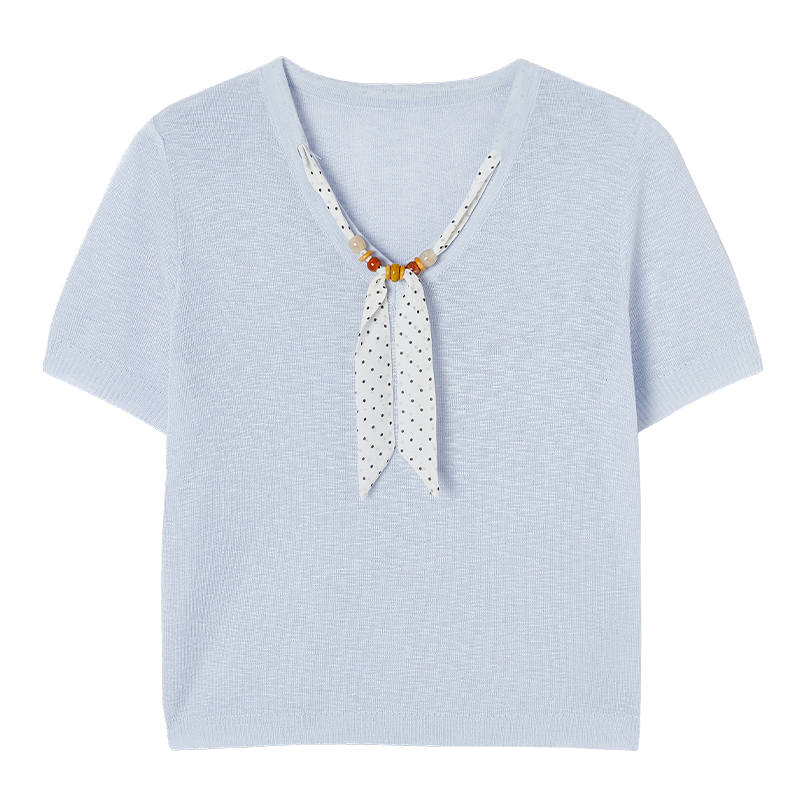 XIANGYING Knitwear Women's V Neck Thin