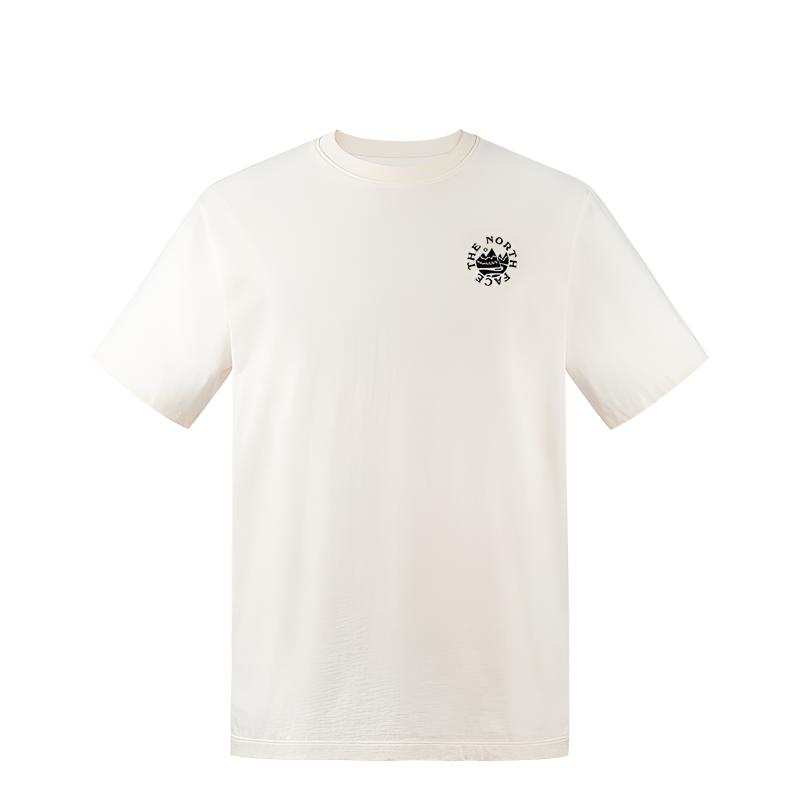 THE NORTH FACE T Shirts Unisex Dune White/QLI Crew Neck Moderate