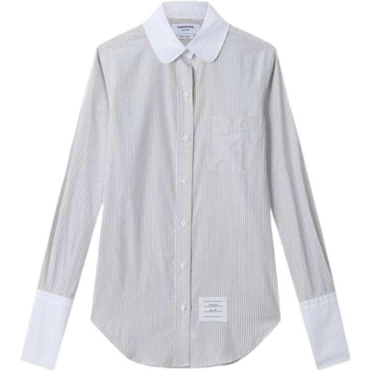 THOM BROWNE Shirts Women's Gray Lapel Moderate Other