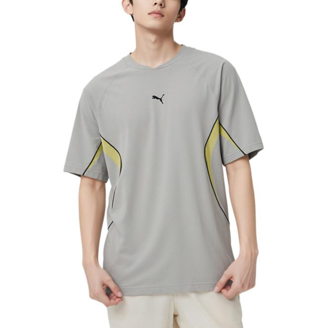 PUMA T Shirts Men's Crew Neck Moderate Straight Fit