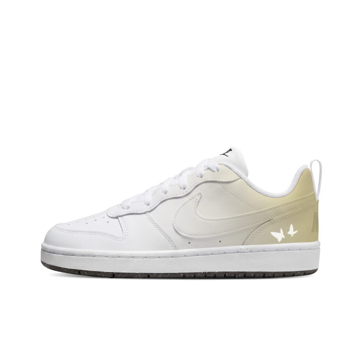 Nike Nike Court Borough Skateboard Shoes Unisex Low Top White/Yellow