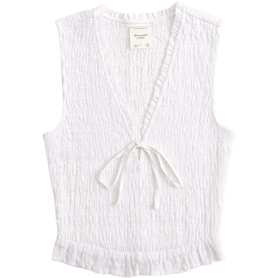 Abercrombie&Fitch Tank Tops Women's White Straight Fit