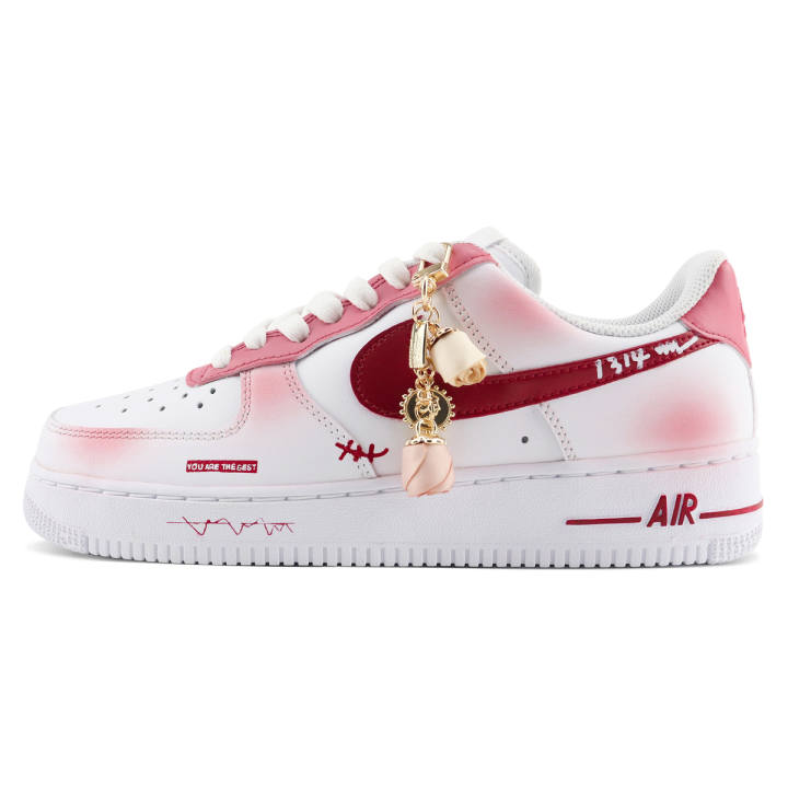 Nike Nike Air Force 1 Skateboard Shoes Women's Low Top Pink/White