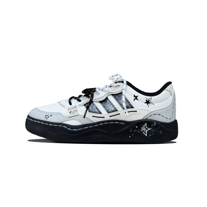 Adidas Adidas LITE SHUFFLE Skateboard Shoes Unisex Low Top Black/White