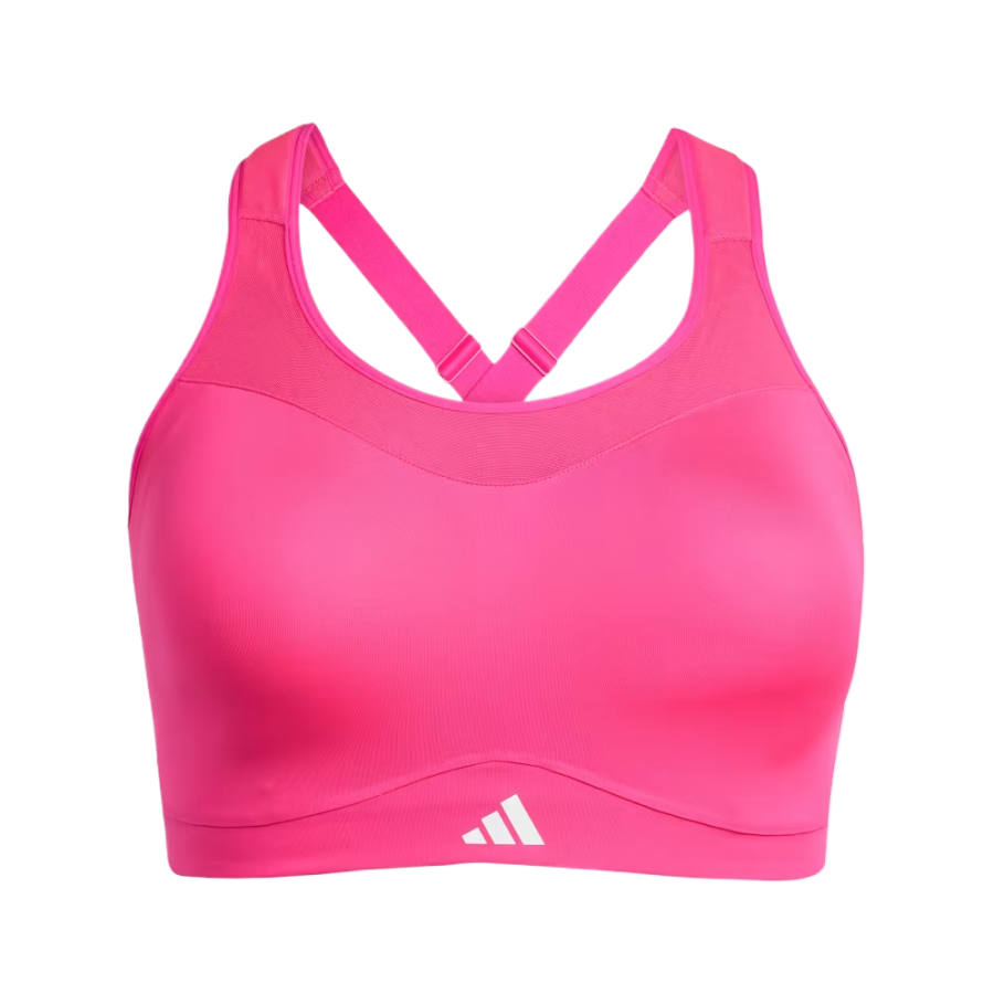 Adidas Adidas TLRD IMPACT Sports Underwear Women's Bright Pink Crew Neck Moderate