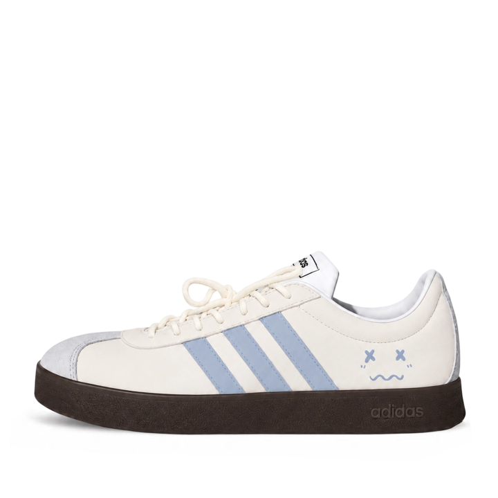 Adidas Adidas Vl Court Classic Skateboard Shoes Unisex Low Top White