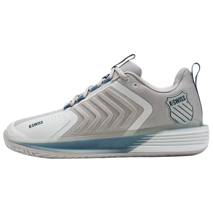 K·SWISS Slip Resistant Low top Running Shoes Men's White Gray