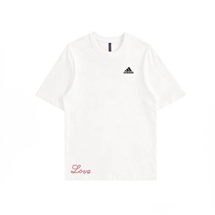 Adidas Adidas MUST HAVES T Shirts Unisex White Crew Neck Moderate
