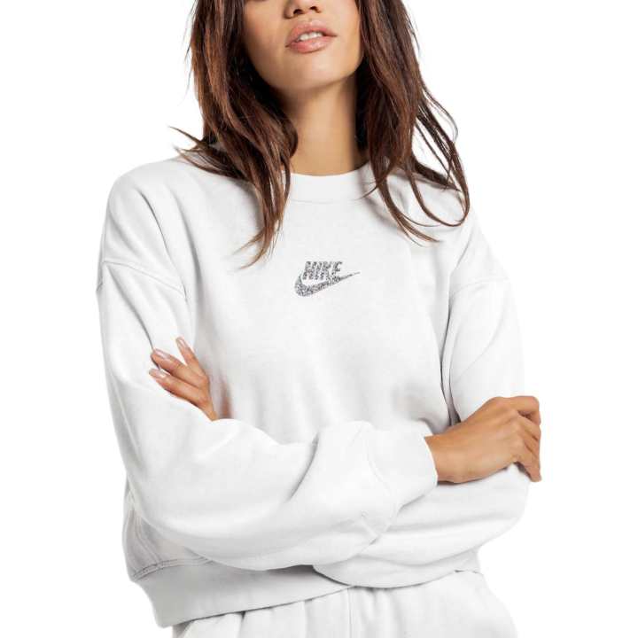Nike Nike Sweatshirts Women's Ecru Crew Neck Moderate